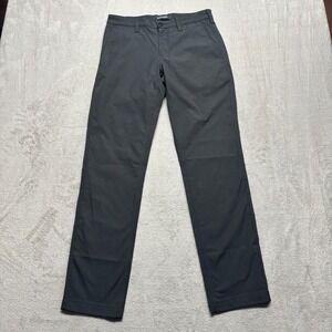 Bluffworks Pants Mens 30x32 Gray Tailored Fit Performance Travel Ascender Chino